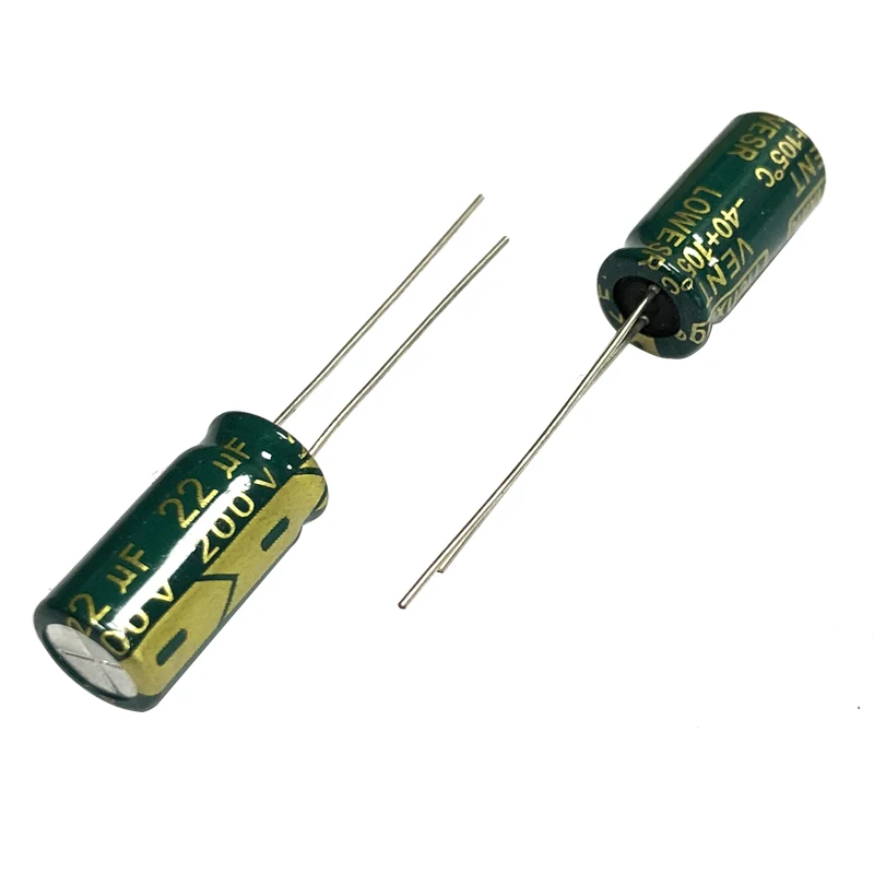 200v22uf 8x16mm Aluminum Electrolytic Capacitor 22uf 200v 22mf 200wv 22mfd 200vdc 33uf 47uf 68uf 100uf 220uf 330uf 200v