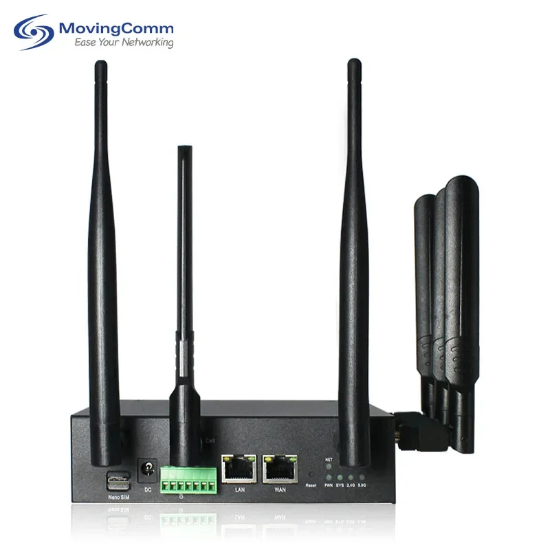 Hot Selling RTS Factory Sale Industrial Router Unlocked 5G Modem Mt7981 Chipset Ddr 256Mb 3000Mbps Wifi6 5G Wifi Router With Car