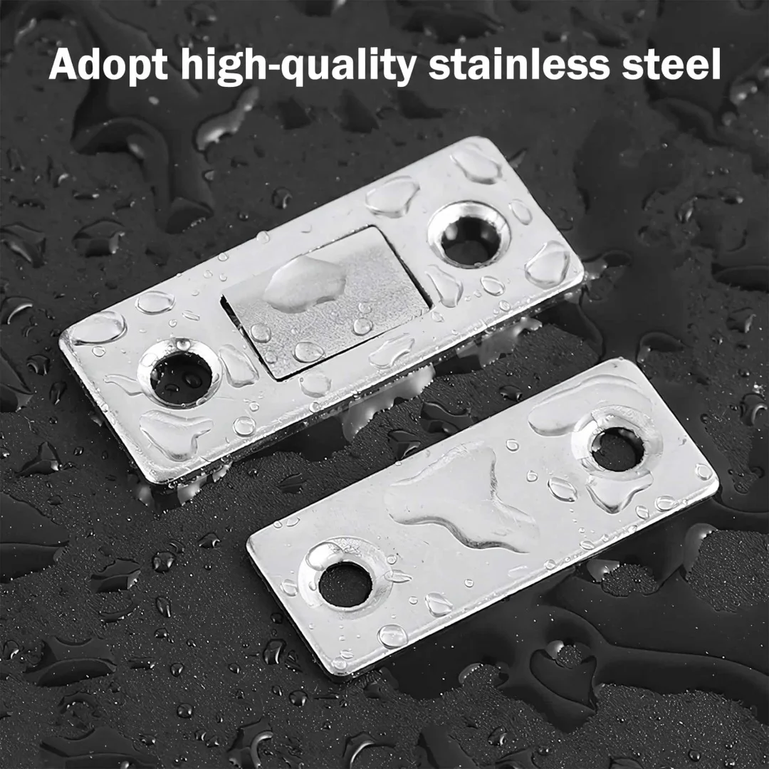 8 Pairs Magnetic Door Catch, Ultra Thin Cabinet Magnets for Closure and Drawer Latch, Adhesive Magnetic Cabinet Locks for Kitchen Cabinets Door Closet and Furniture