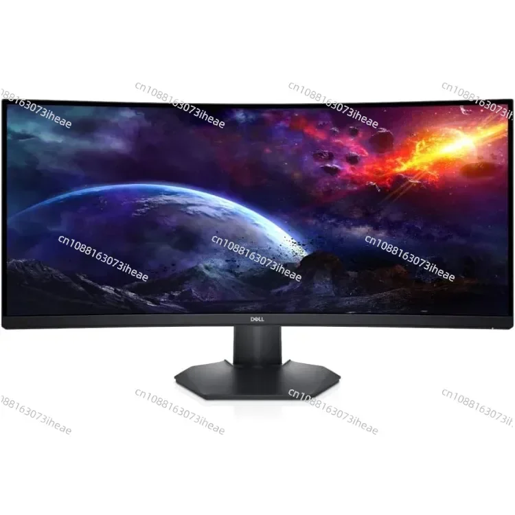 Изогнутый игровой монитор Dell, 34-дюймовый изогнутый монитор с частотой обновления 144 Гц, дисплей WQHD (3440 x 1440), черный — S3422DWG