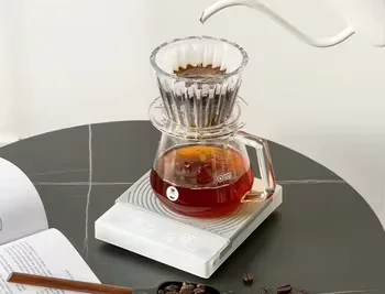 

-For Top Sale Black Mini Kitchen Time More Upgrade Items Mirror Basic 2 Digital Scale Hand Brewed Coffee Electronic