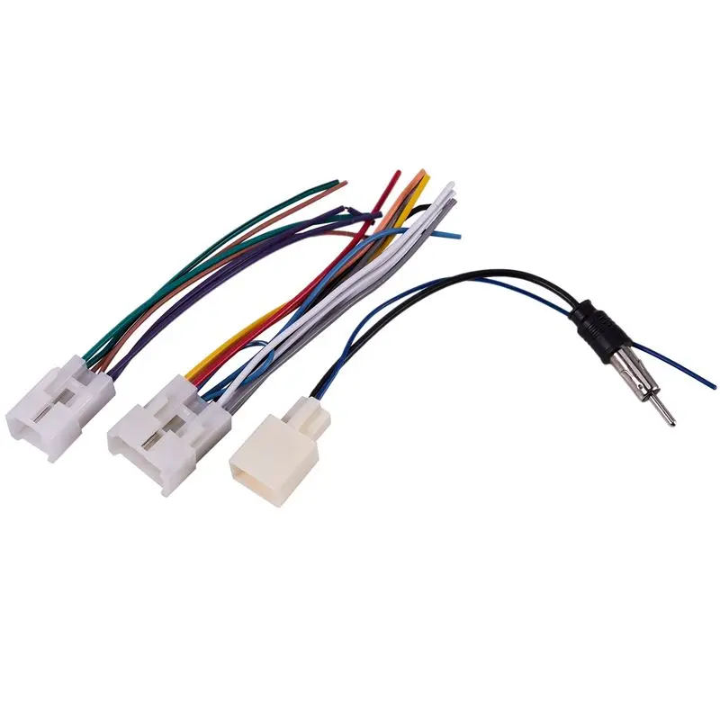 AB56-8X Car Stereo CD DVD Wiring Harness For TOYOTA With Antenna Adapter Cable