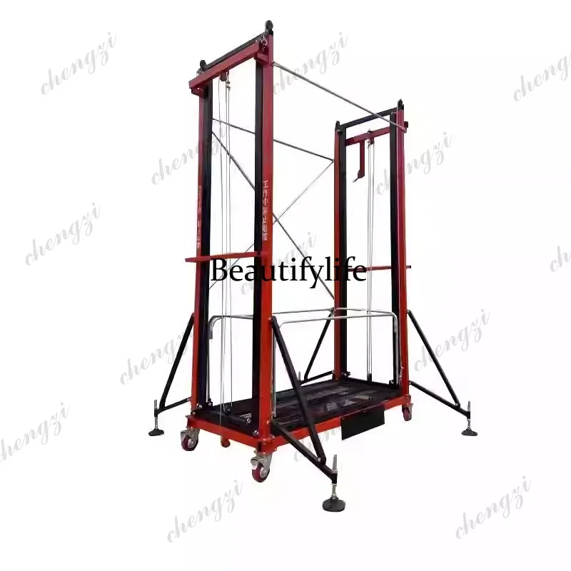 81 Mobile Foldable Electric Scaffolding Lift Platform 500KG 3M 5M 8M Lifting Hoist For Indoor Outdoor Decoration Construction Si