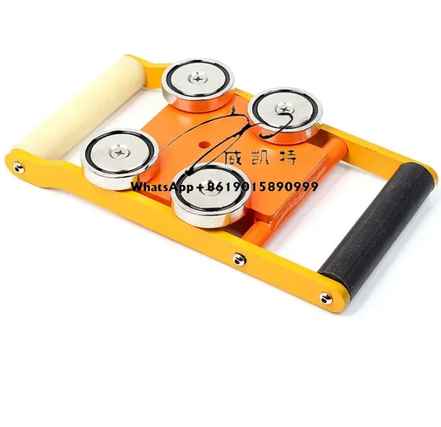 تركيبات القوارب البحرية 420 كجم، سلم تجريبي ثابت، مغناطيس مرساة أصفر #4