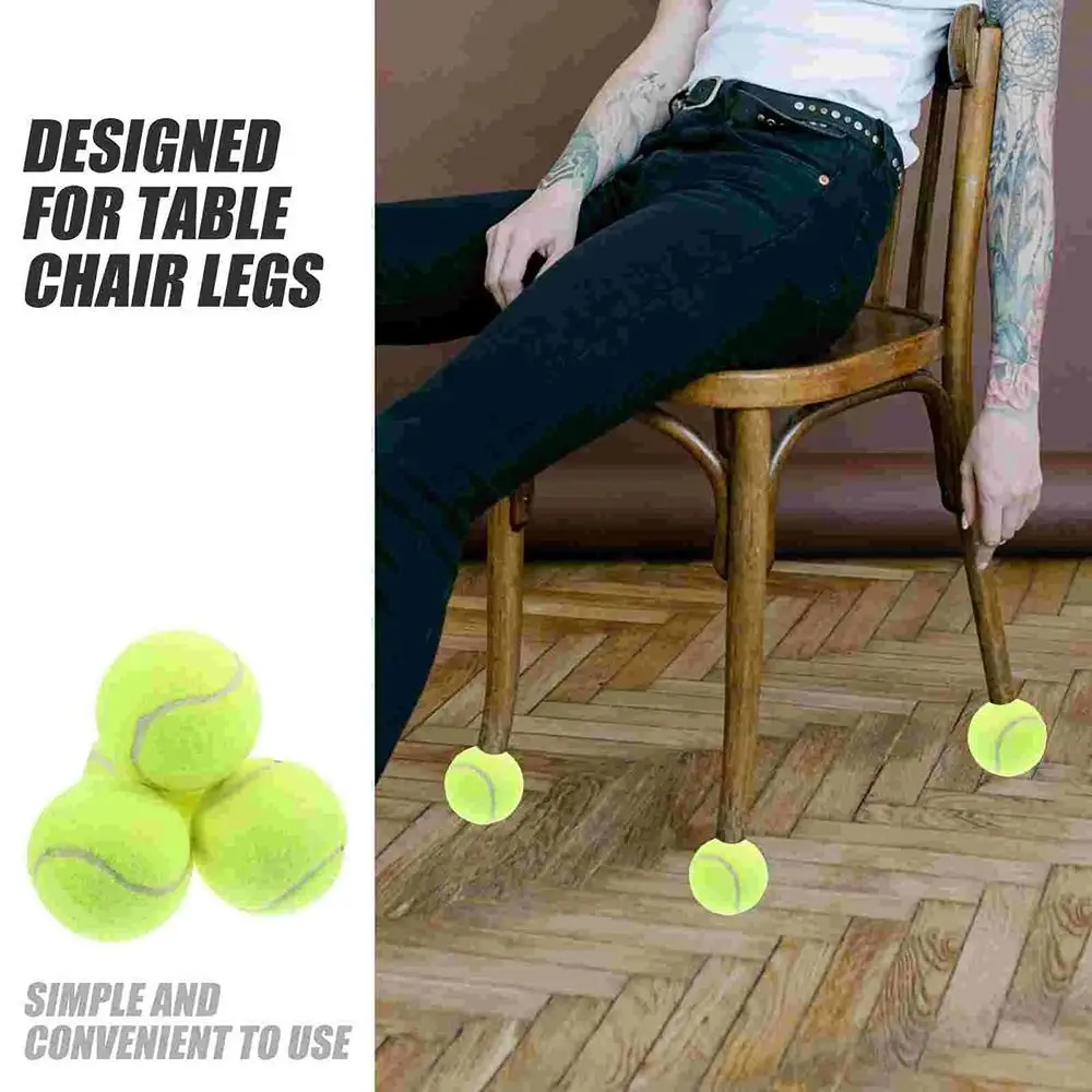 Non-Slip Table Leg Cover, Bolas de tênis, Cadeira Sock, Almofada de móveis macios, Cobertura Pé Mesa, Móveis Pernas Glliders, Estojo protetor