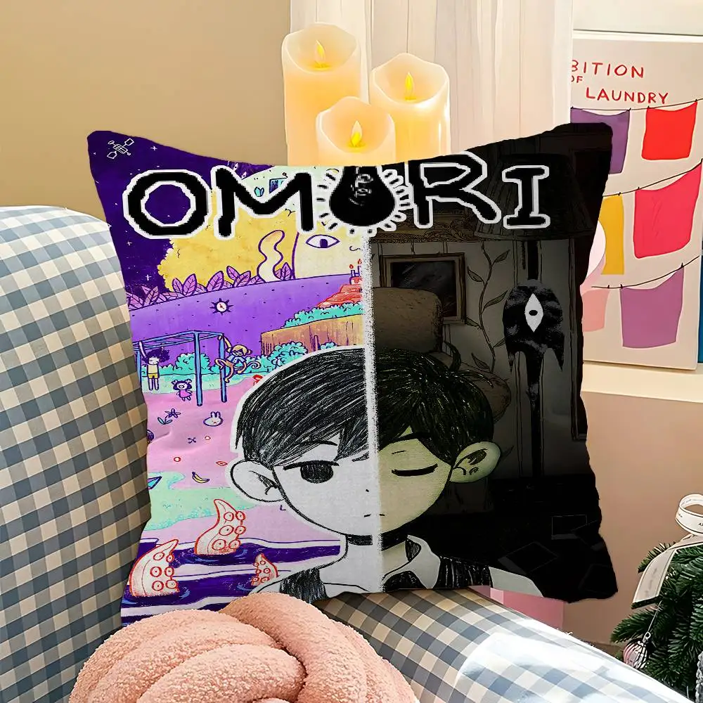 Horror Game Omori Personalized Pillow Cover Kids Bedroom Wild Party Decor Pillowcase Kid Birthday Shower Gift