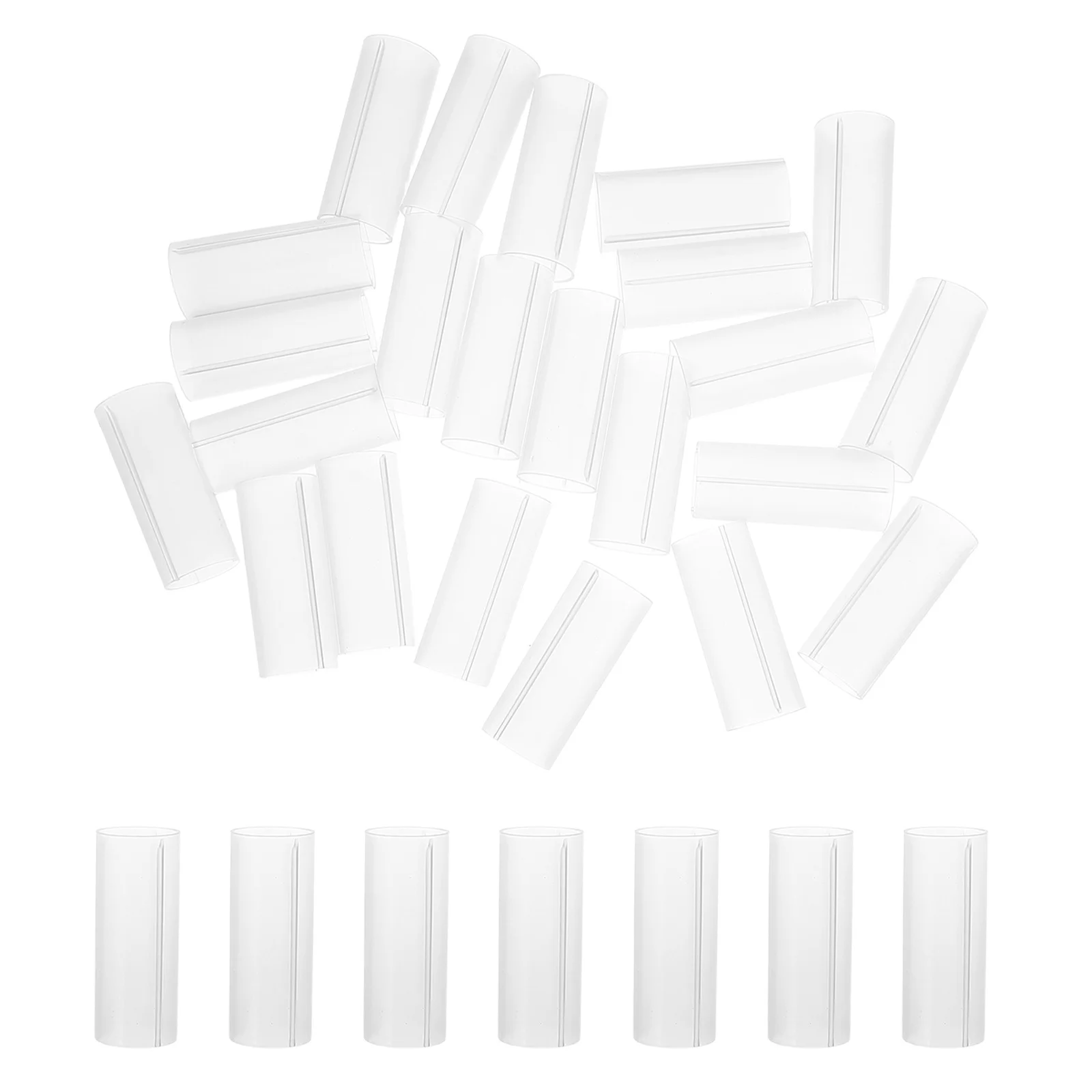 

30pcs Sleeve For 3Aaa Plastic Tube Durable Heat Insulation Protective Cover Easy Installation Protector Sleeve Protective