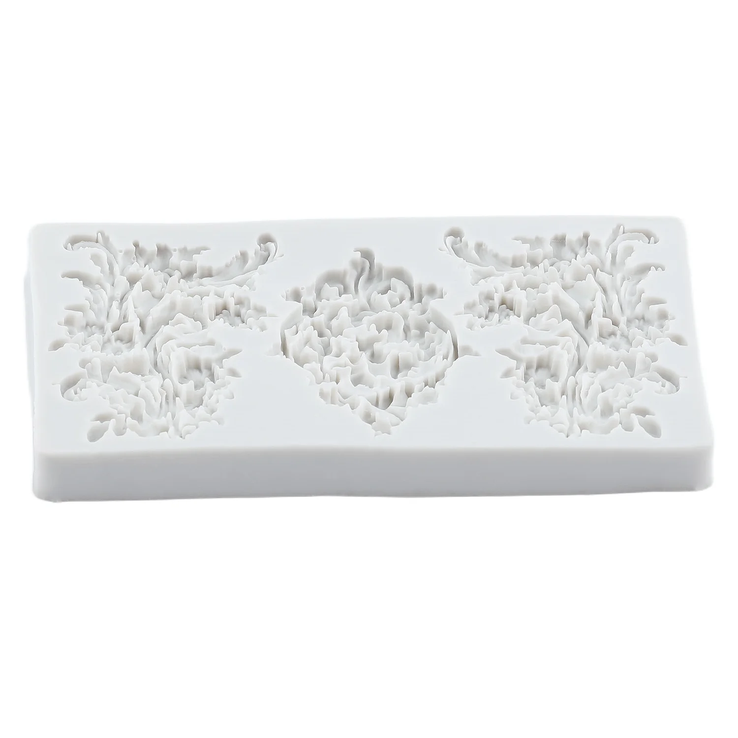 الباروك قوالب السيليكون الإغاثة زهرة فندان أدوات تزيين الكعكة كعكة بالشيكولاتة قطرة الغراء الطين راتنجات الايبوكسي قوالب السيليكون