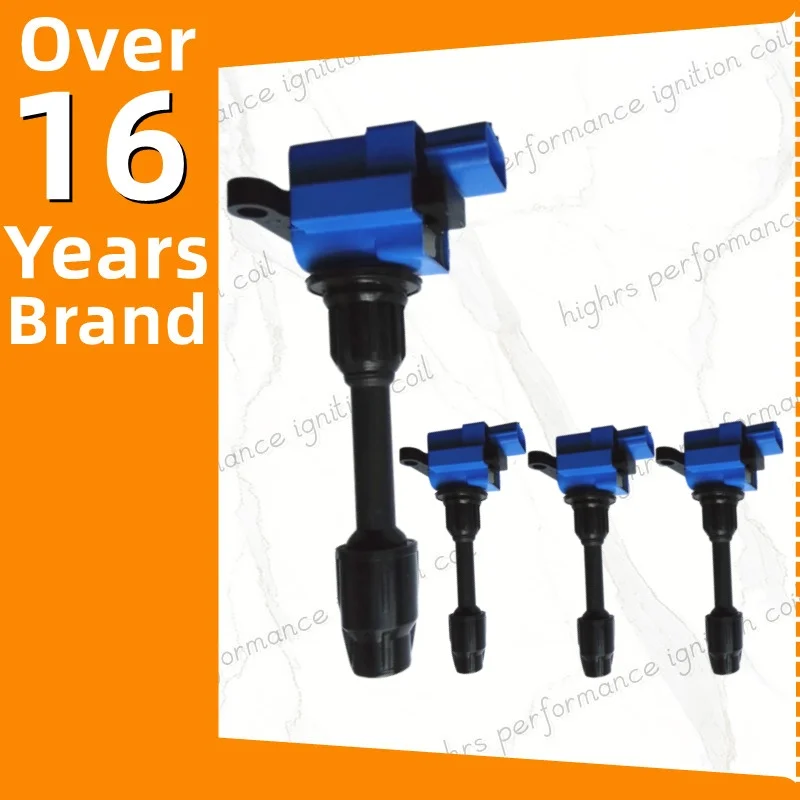 4 piezas de bobinas de encendido Silvia S15 SR20DET compatibles con 200SX 2.0L SR20DE Turbo X-Trail GT PNT30 MCP-3350 22448-91F00 JUEGO DE 4 S14 S14