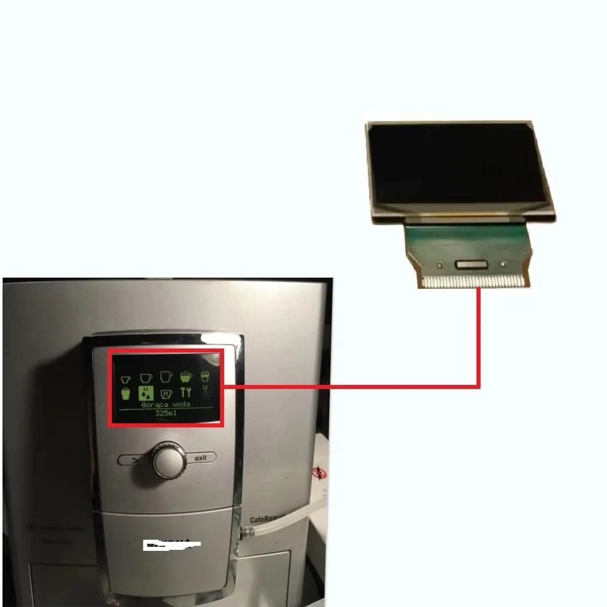 Pantalla OLED para reparación de cafetera, Fuente Amarilla LCD para NIVONA Caferomatica 840, 850, 845, 855, 830, 831, 877, 83x/84x/85x, EF691