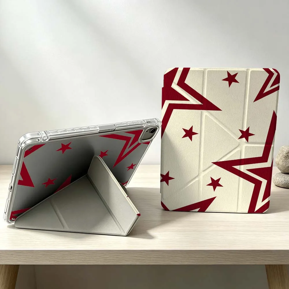 Design Star Pattern For iPad Pro Air mini 6 5 4 3 2 1 11th 10th 6th 5th M5 M4 M3 M2 9gen Foldable 3Y Tablet Case Soft