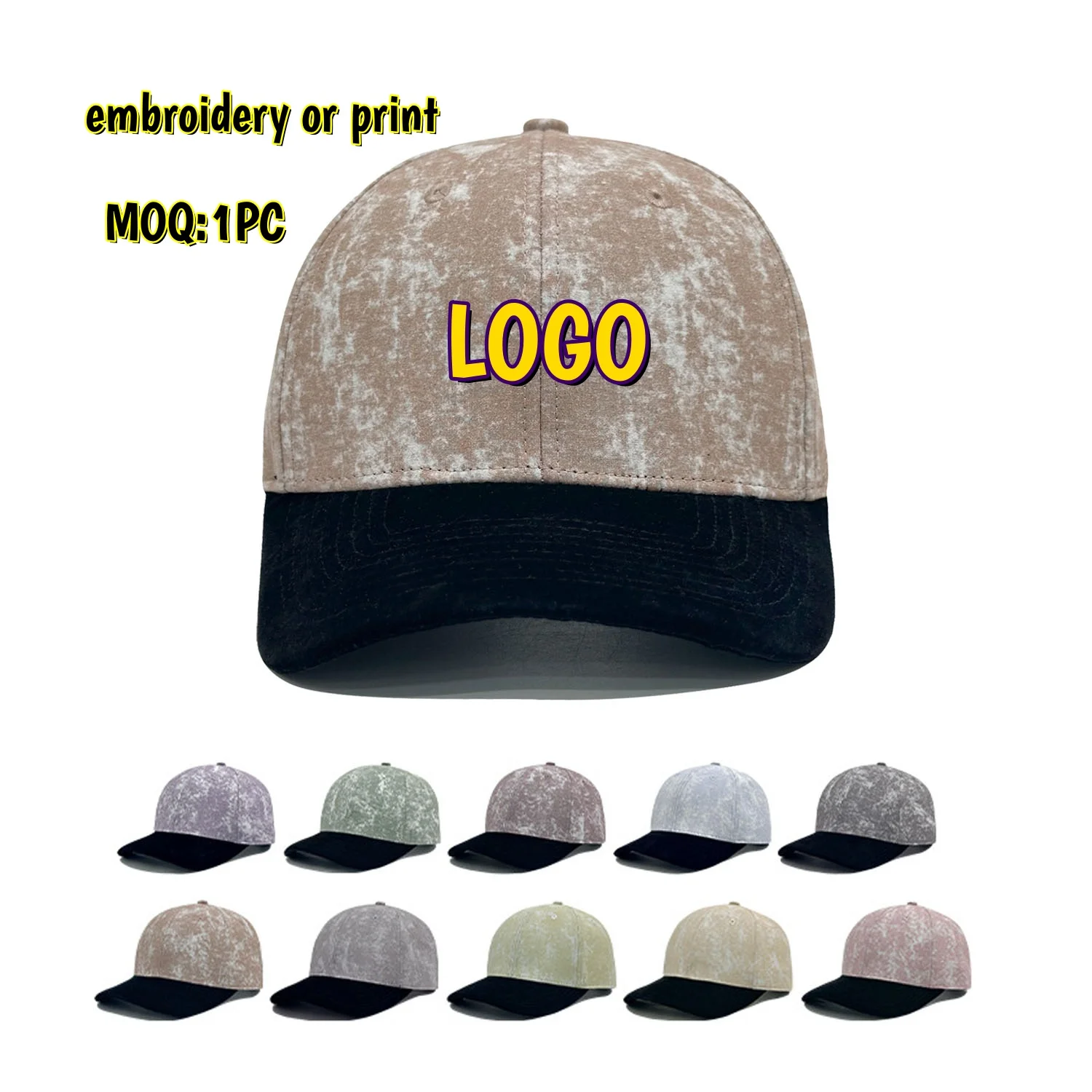 Custom Logo Embroidery Print Baseball Cap New Fashion Slightly Curved Brim SunscreenTrucker Hat Outdoor Breathable Sport Caps
