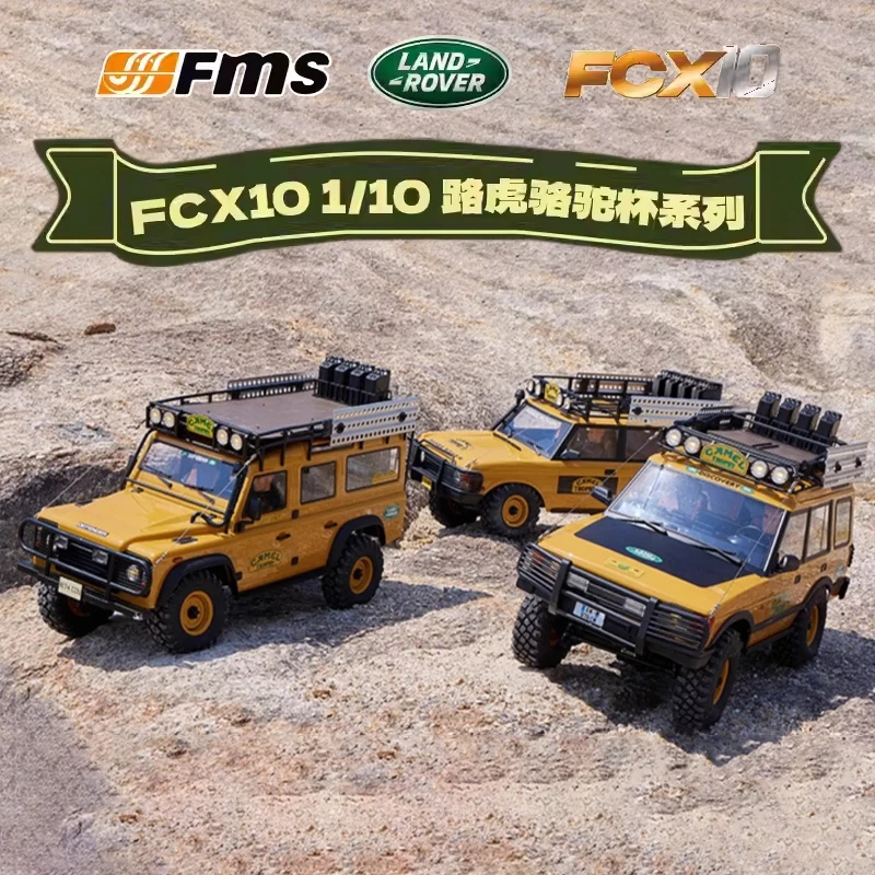 

FMS FCX10 Camel Cup масштаб 1/10, имитация дистанционного управления Land Rover 4WD, внедорожник для скалолазания, радиоуправляемая игрушка, три типа версии RS