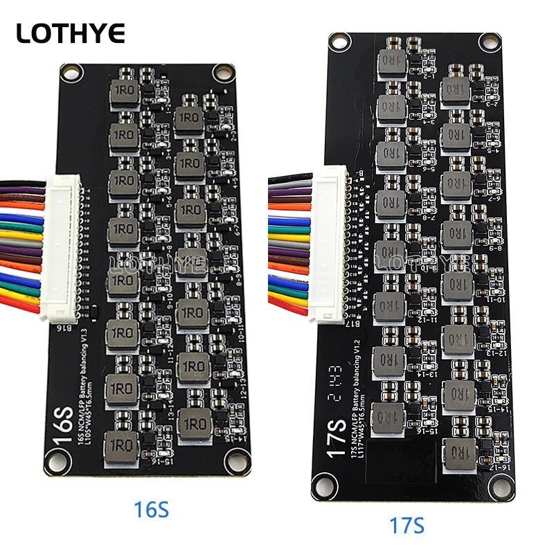 2S-17S High Current 1.2A Balance Equalizer Module Li-Ion Lifepo4 Lithium Battery Active Balancer Energy Transfer BMS