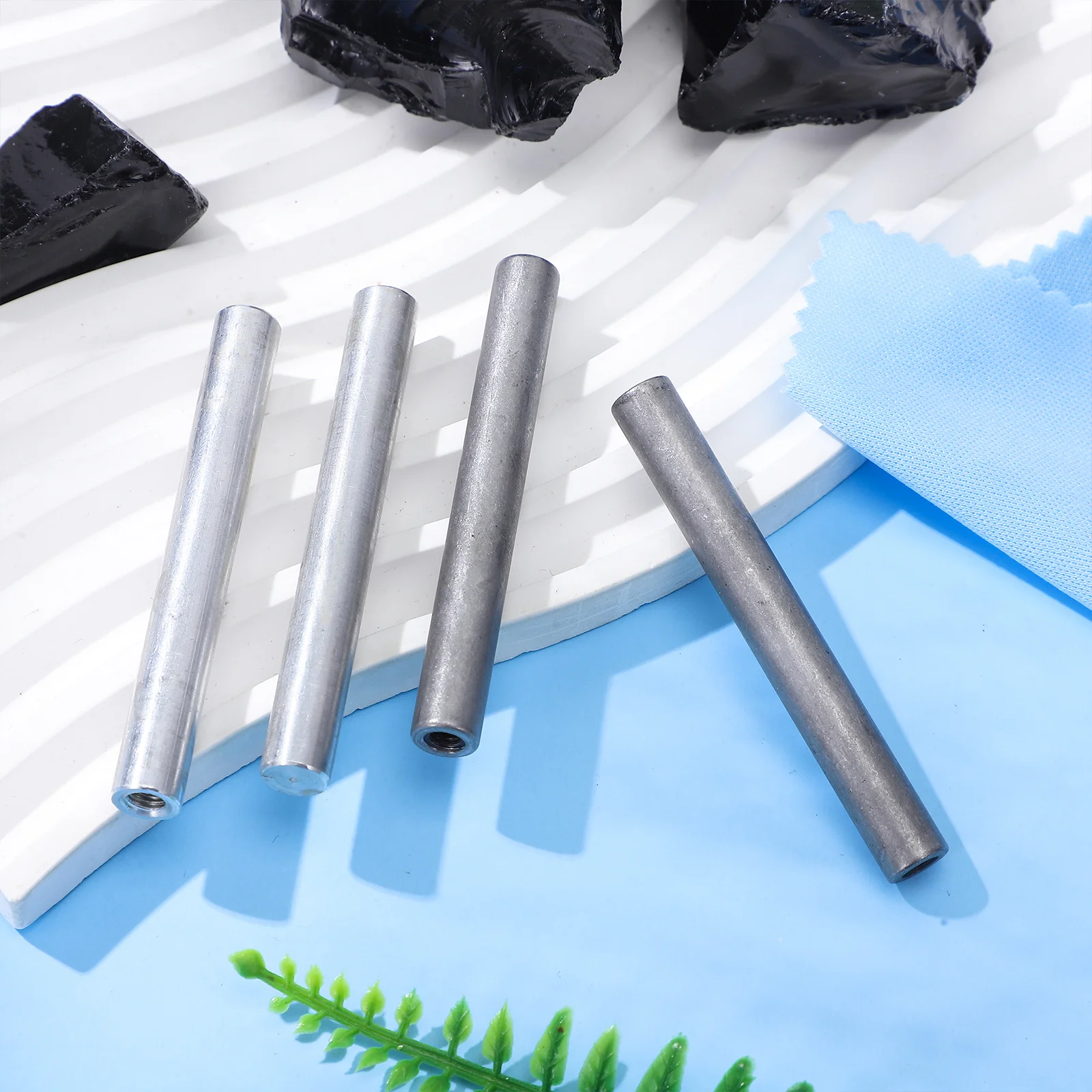 

4Pcs Electrolyzer Rods Iron and Aluminum for Water Purity Testing Portable Precision Lab Parts for Water Analysis and