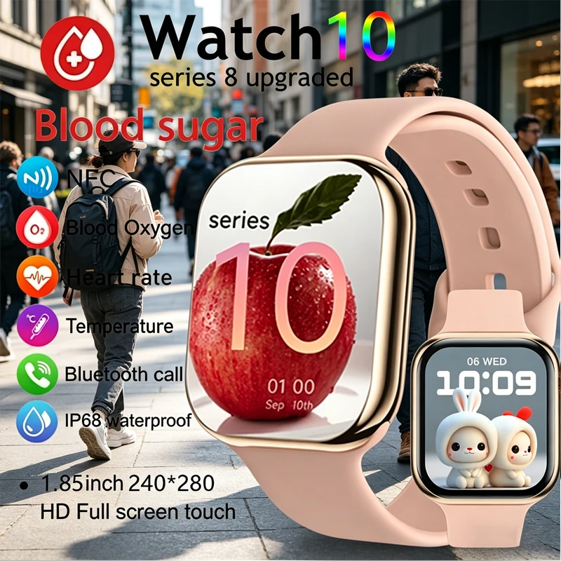 Reloj Inteligente GPS Original para Mujer, Serie Ultra 10, Reloj Inteligente para Hombre, Llamadas BT, Resistente al Agua IP68, Relojes Inalámbricos para Hombre, Actualización del Reloj 9, IW10