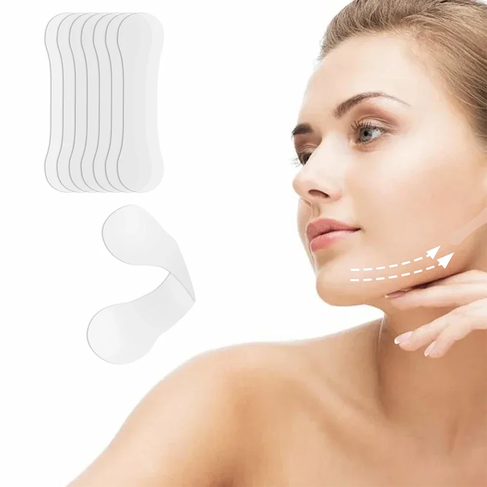 100Pcs V-lift Invisible Face Lift Face Lift Fade Fine Lines Lift Tighten Jaw Muscle Shape Patch Shrink Patch Invisible Stickers