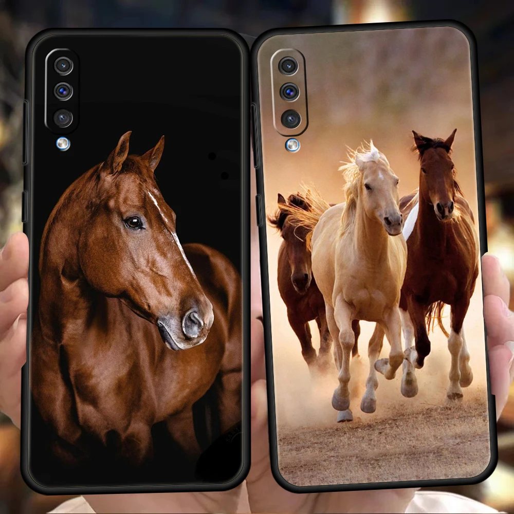 Horse Great Beauty Galloping Phone Case for Samsung Galaxy A12 A22 A10 A20 A30 A40 A50 A52 M12 M22 M31 M32 Shockproof Soft Shell