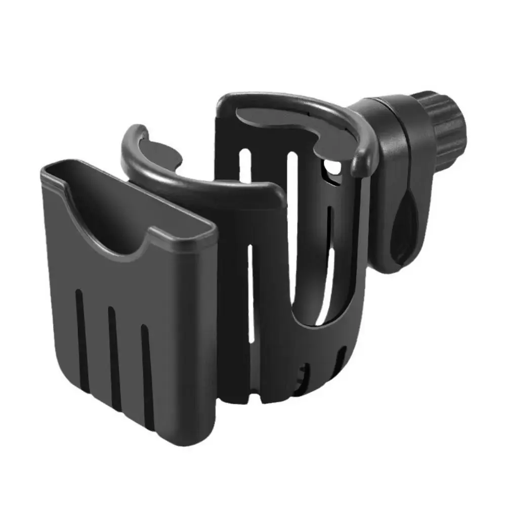 

Baby Stroller Water Cup Holder 2-in-1 Baby Pram Milk Bottle Rack Multi-function Pink Black Mobile Phone Holder