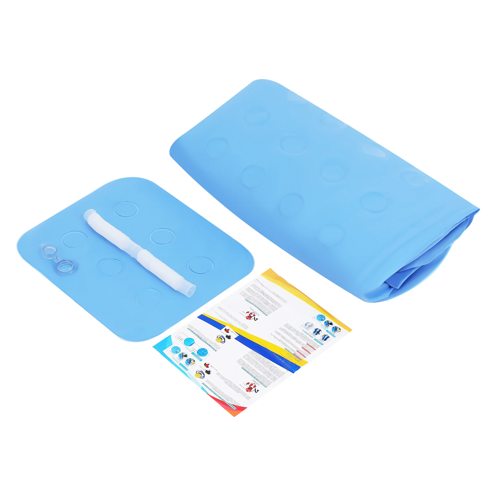 Bañera de hidromasaje plegable portátil para exteriores, bañera con cojín de asiento, piscina inflable de PVC para adultos y niños