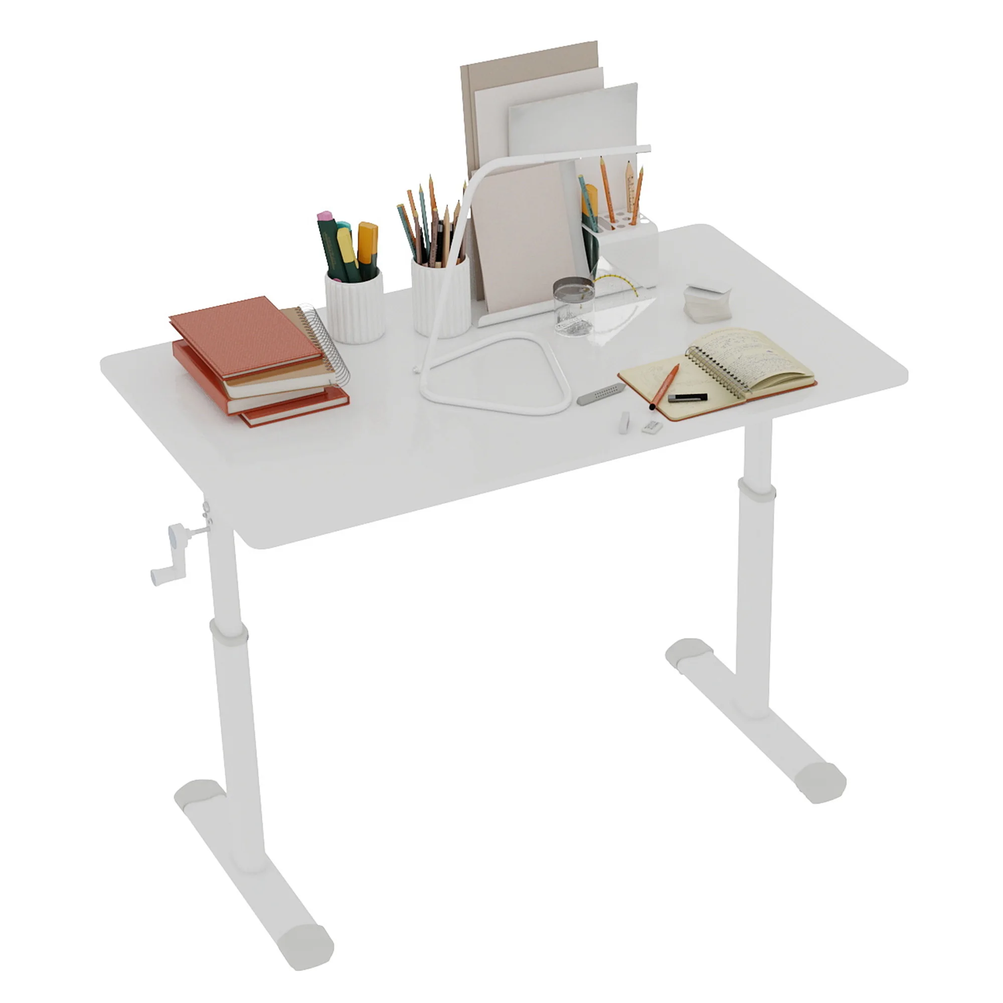 60*100cm Höhenverstellbarer Schreibtisch für Kinder & Erwachsene, Multifunktionales Kompaktdesign für Zuhause & Büro – Detail 17