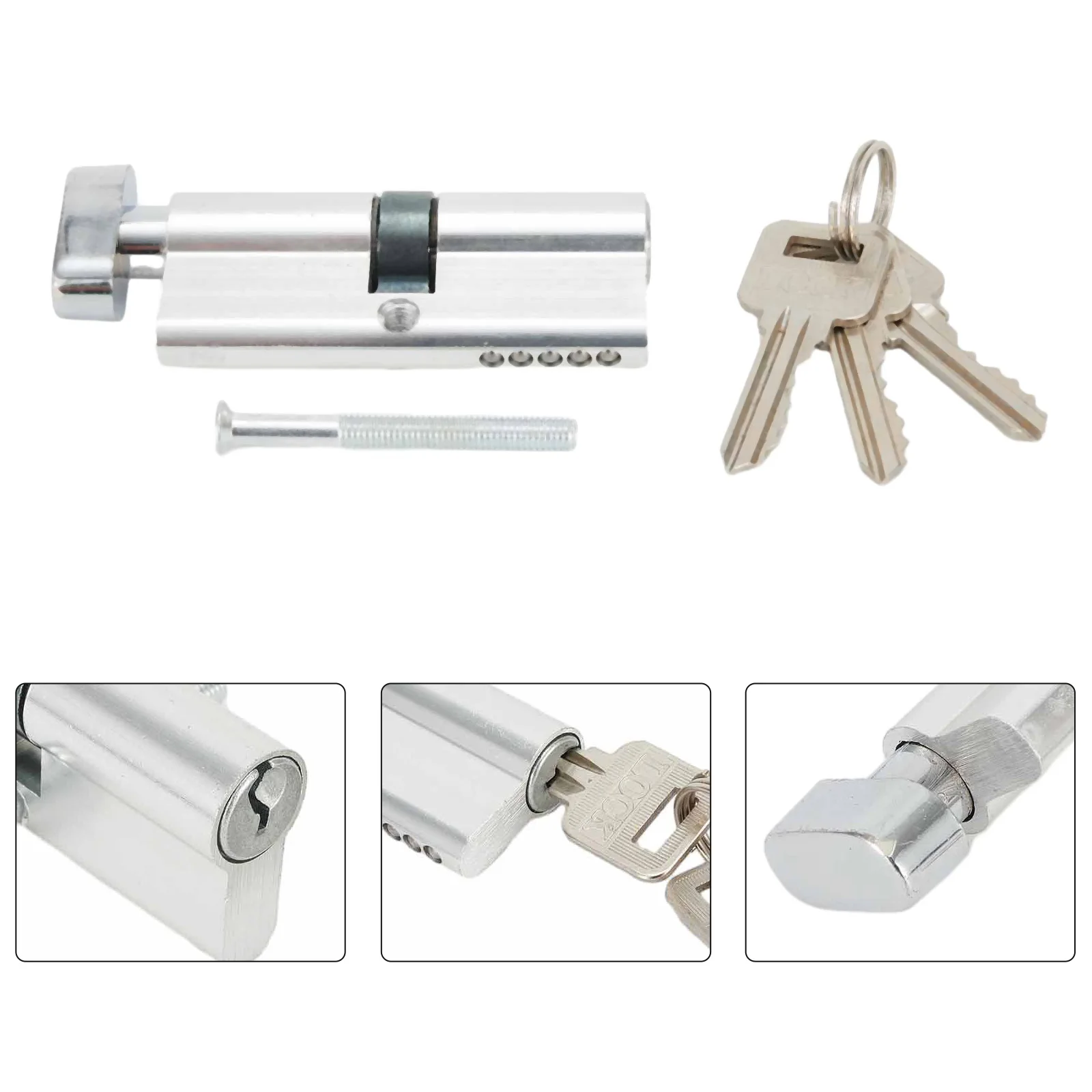 High Quality Brand New Lock Cylinder Accessories Cylinder Euro Multi-way Lock Thumb Turn With Screw Against Theft