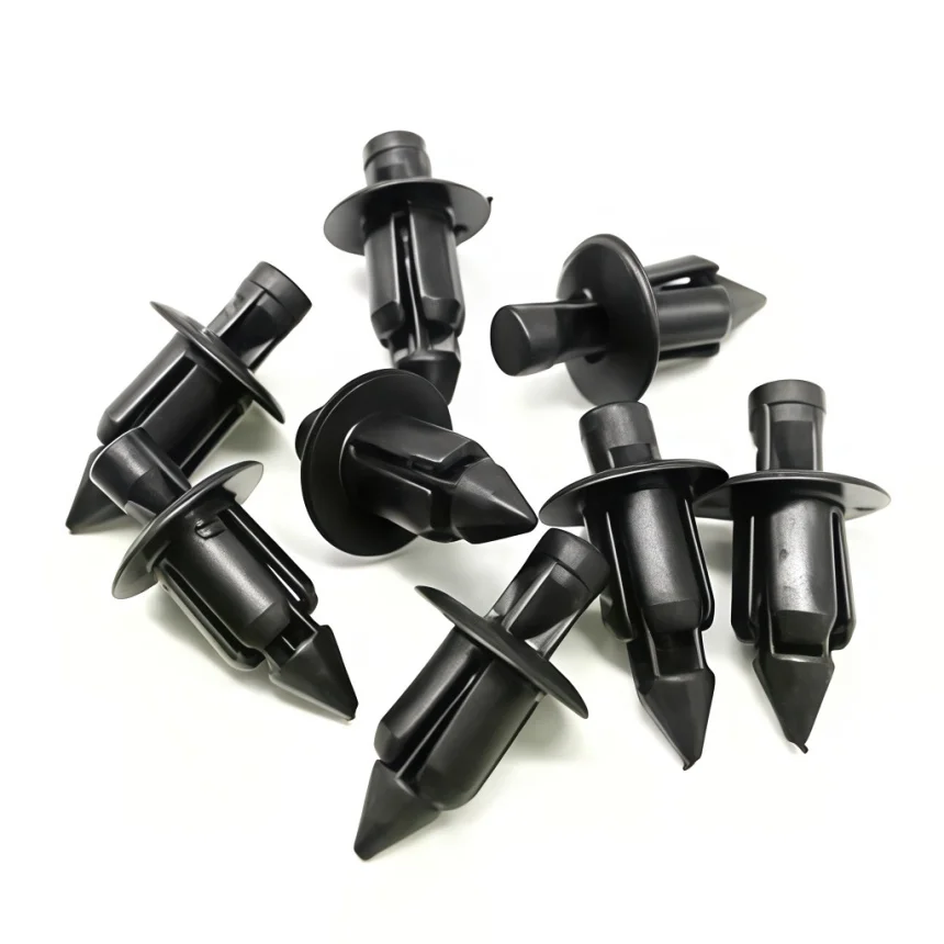 100 Pcs Universal Motorcycle Fairing Rivet Fastener Clips Kit - For Honda, Suzuki, Kawasaki