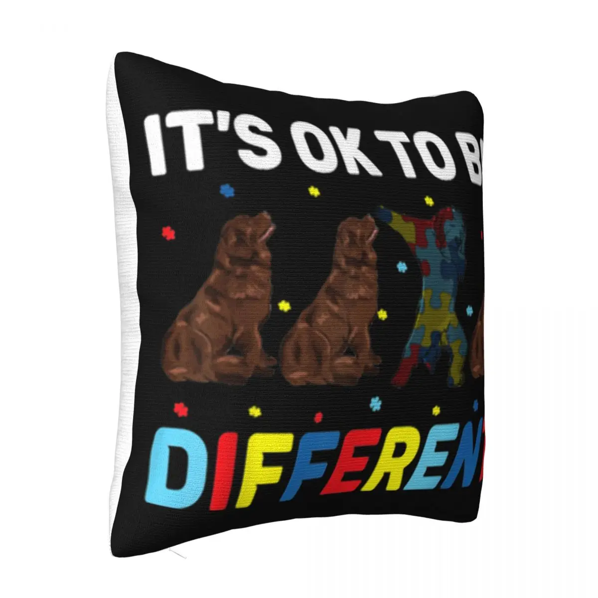 Autism Awareness Day Gift Funny Dabbing Newfoundland Casual Fitness Adults Science Slim Fit Pillow Case