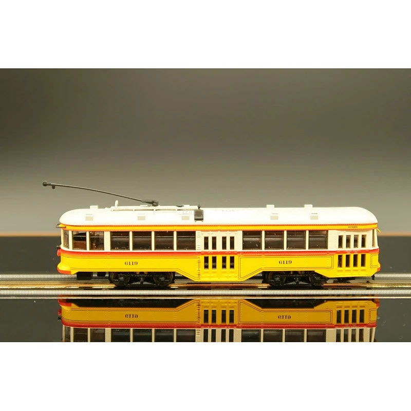 Train Model N 1/160 American Peter Witt Streetcar Digital Electric Locomotive Rail Car