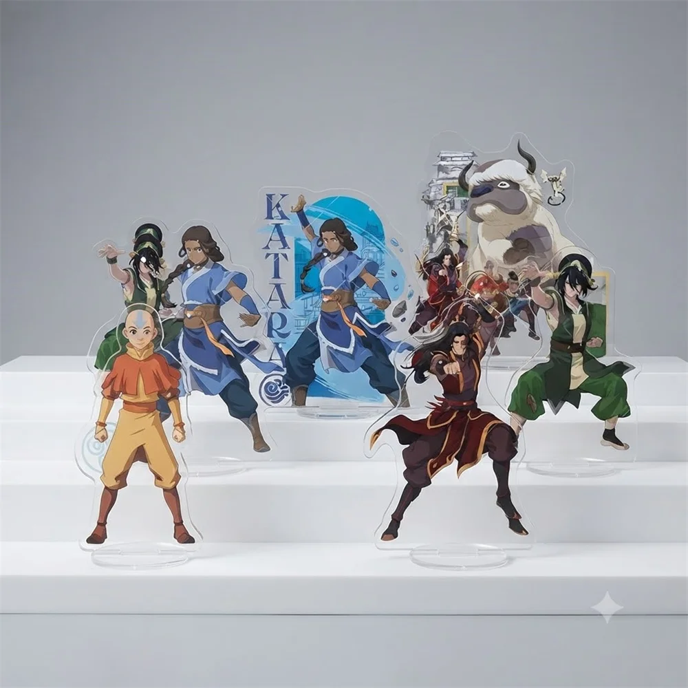 15CM Anime Avatar: The Last Airbender Acrylic Keychains Stand Model Ornament Accessories Goods Christmas Gifts