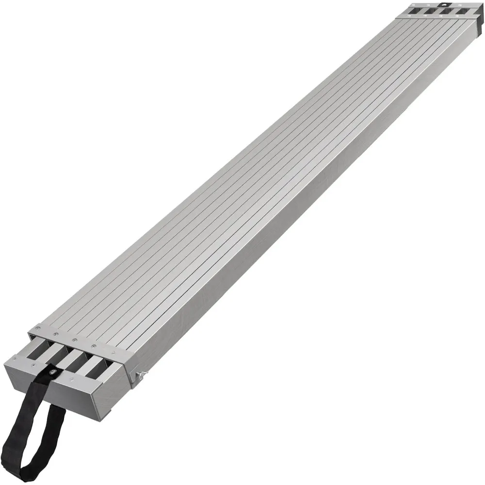 Planche de travail télescopique en aluminium VEVOR, 6-9 pieds, capacité de 500 lb, largeur de 12,5 pouces, planche d'échafaudage avec échafaudage à plate-forme antidérapante