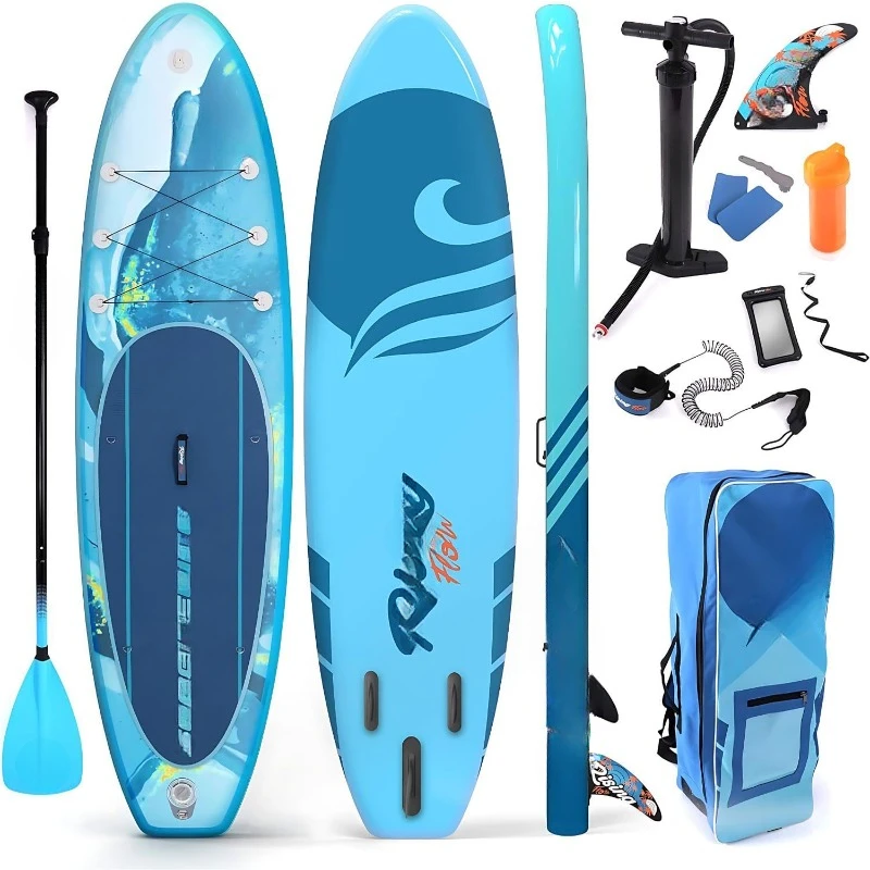 

Inflatable Stand up Paddle Board Non-Slip SUP Enjoyable Water Paddle Board for Adults and Youth with Stable and Wide Design