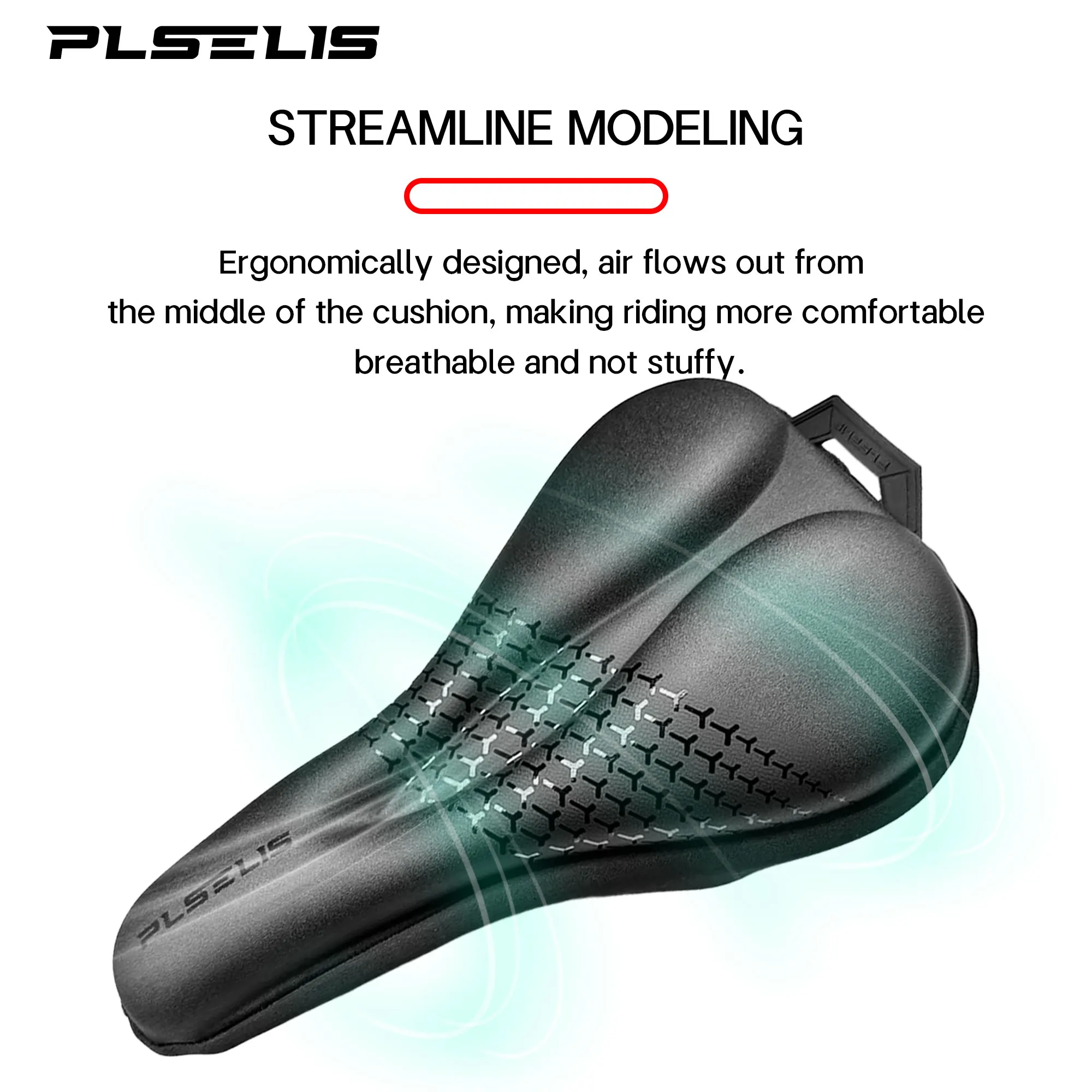 غطاء مقعد الدراجة PLSELIS: سيليكون فائق النعومة مع امتصاص الصدمات لراحة نهائية