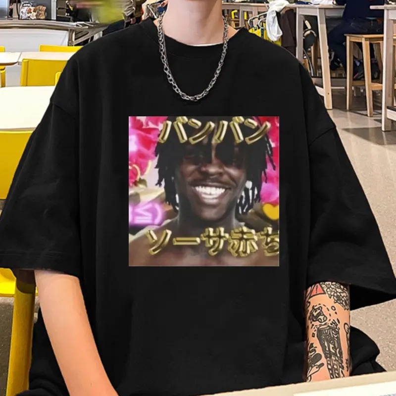 

Rapper Chief Keef Japanese T Shirt Chief Keef Merch Hip Hop Oversized T-shirt Men Women Fashion Casual 100% Cotton Tee Shirts