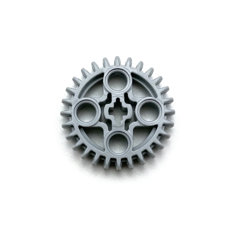 Small Building Blocks MOC High-tech 28 Teeth Gear Double-sided Cone Tooth Wheel Compatible with Lego Part 46372