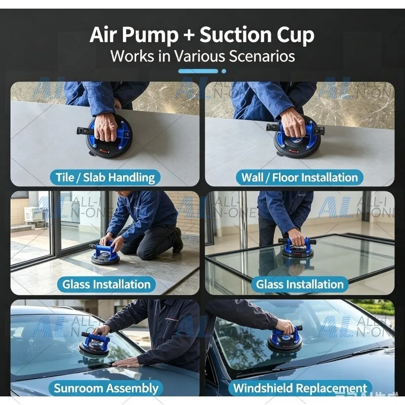 Universal Lithium Vacuum Pump Core Convert Manual Suction Cup For Tile Glass Construction Tool Replacement Spare Part