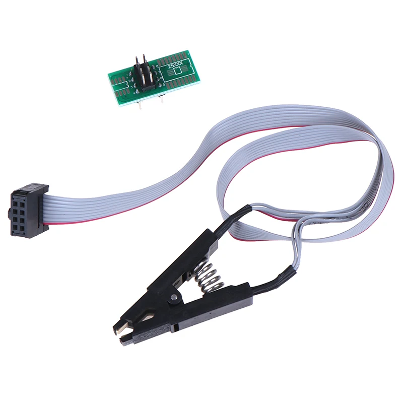 Soic8 Sop8 flash chip ic test clips board adpter bios/24/25/93 programmer
