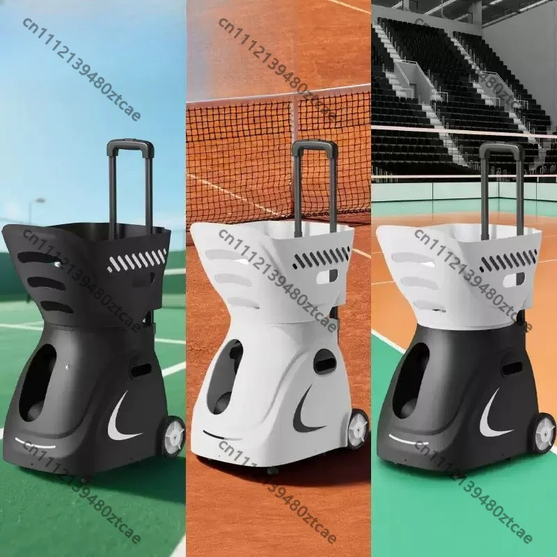 Smart Tennis Ball Launcher Machine Automatic Serving Sparring Equipment Multi‑Function Tennis Trainer For Solo Tennis Practice