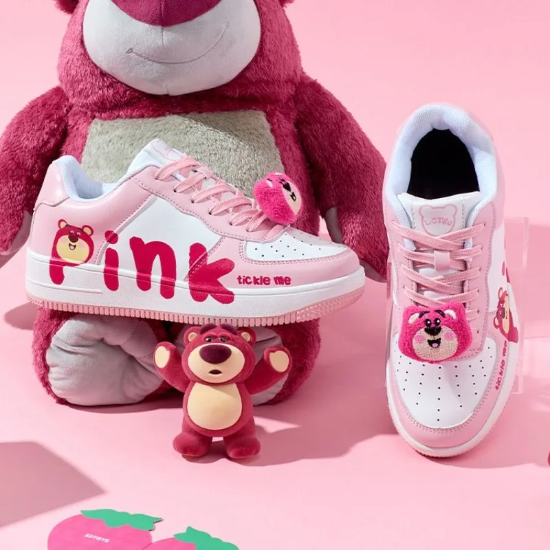 Disney Cute Cartoon Lotso Primavera Scarpe casual multifunzionali genitore-figlio Scarpe comode da corsa in tela Regalo per gli studenti