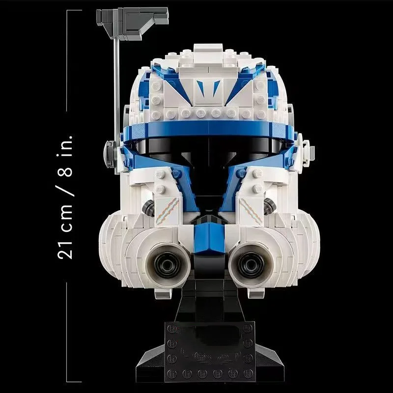 2026 Hot Toys 854pcs Star Interstellar Conflict Space Wars Rex Captain Helmet Building Block Puzzle Model Toy For Birthday Gift view 5