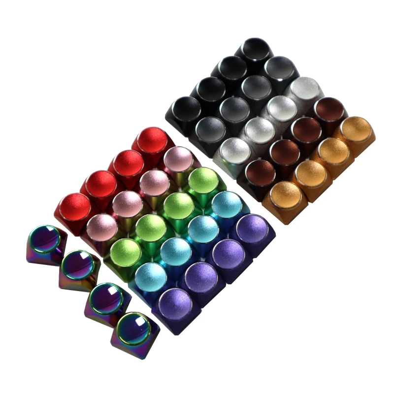 1PC Metal Keycap XDA Profile Multicolor Backlits No Print Keycap for Key Keycap for Mechanical Keyboards Switches