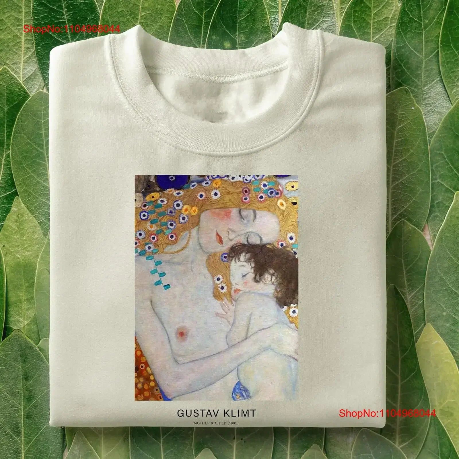 Klimt madre e hijo camiseta arte Top artístico famoso artista pintor vintage lavado Unisex gráfico streetwear moda versátil
