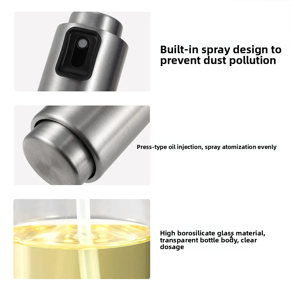 Szklany rozpylacz do oleju do gotowania, rozpylacz do oliwy z oliwek do sałatek, grillowania, gadżety kuchenne, akcesoria do pieczenia, do napełniania.
