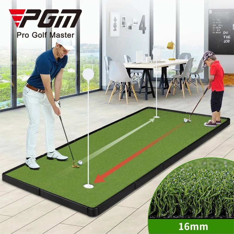 PGM GL023 Portable Mini Golf Course, Artificial Indoor Putting Green, Custom Size Golf Training Aids