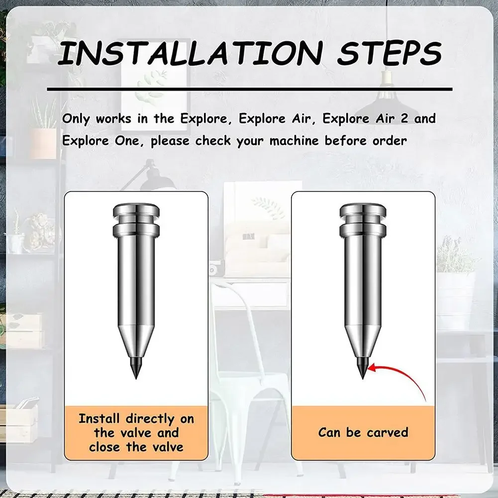 Engraving Machine Head Etching/Engraving Tool DIY Pet ID Cards Necklaces Handicrafts Engraving Tip Engraver Accessories