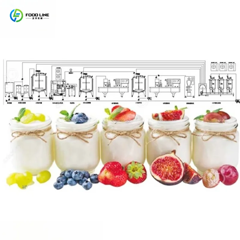 Customized Small Dairy Processing Line Flavour Milk Yogurt Production Machinery