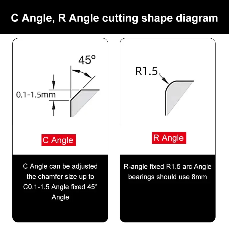 Máquina de chanfrar pneumática pequena, arco de 45 graus, portátil, máquina de afiação de metal, 30000rpm, corte de canto, rebarbação