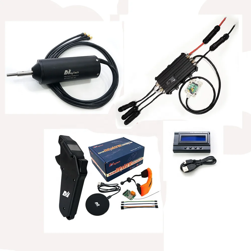 

Maytech водонепроницаемый Efoil комплект с 9 кВт 65162 двигатель 300A ESC MTSKR1905WF дистанционное управление электрическая доска для серфинга гидрофольга Cob