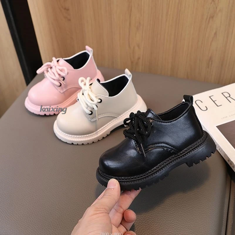 Ragazzi ragazze moda scarpe in pelle bambini nuovo stile Oxfords bambini appartamenti per la festa della scuola del bambino scarpe formali in pelle