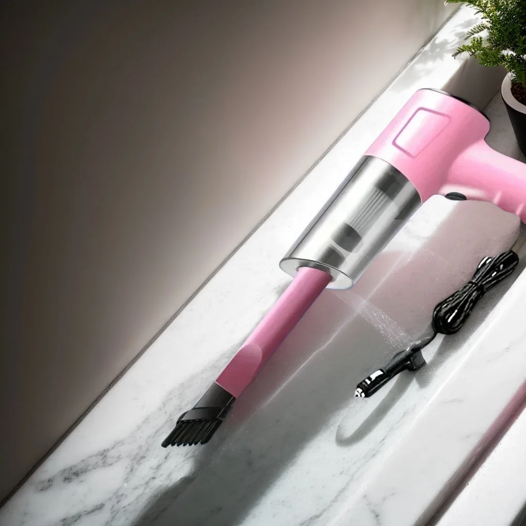 

High-Power 12V Car Vacuum Cleaner - Portable Handheld Plug-in for Cars & Motorcycles (Car Cleaning Tool)